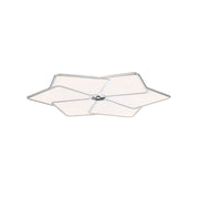 EuroFase Oliti 23 Inch LED Flush Mount Light Fixture, 25W Dimmable, Silver Chrome, 2250 Lumens, 3500K, 34109-014