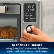 Oster 10 Function Air Fryer Oven Toaster Countertop Oven, 25L Capacity, Stainless Steel, 2210052