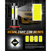 XWQHJW LED Headlight Bulbs, 90W, 6500K White Light, Aviation Aluminum, Plug and Play, 2 Pair Set for Chevy K1500 Suburban 1992-1999 V4 Series-90059006