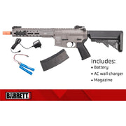 Barrett 110000 REC7 AEG Airsoft Rifle, Gray/Black