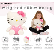 Hello Kitty PC582J Kids Weighted Pillow Buddy, 3 lb Character Plush