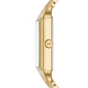 Fossil 6996859 Raquel Women's Quartz Watch, Gold-Tone Stainless Steel, Silver Satin Dial, 23mm