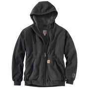 Carhartt Rain Defender Rockland Sherpa-Lined Long-Sleeve Hooded Sweatshirt for Men - Carbon Heather - 4XL