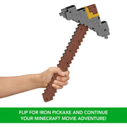 Mattel Minecraft Click and Switch Sword and Pickaxe 2-in-1 Role-Play Toy Multicolor JFR72