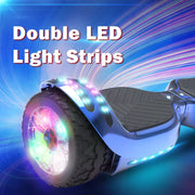 Tcdjtc LBW12A Hoverboard with Bluetooth and Led Lights, Balance Board for Kids, BLUE16