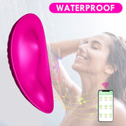 Birdsexy Wearable Panty Vibrator, Clitoris Stimulator with 10 Vibration Frequencies, Remote Control, Medical-Grade Silicone, Waterproof, Rose Red, PZG1023A-A5
