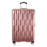 Ricardo Beverly Hills Lombard 25-Inch Medium Checked Luggage, Expandable, Charcoal, Polycarbonate, 360 Dual Spinner Wheels, Telescoping Handle