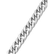 Brilliance Fine Jewelry Men's Silver Tone Stainless Steel Curb Link Bracelet - 8.75 Inches