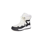 Sorel Ona RMX Glacy Waterproof Women's Winter Boots, 100g Insulation, Microfleece Lining, Lace-Up, Sea Salt Black, Size 6