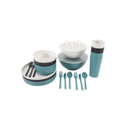 Mainstays DOTCOM21-14-009 28-Piece Eco-Friendly Recycled Plastic Dinnerware Set