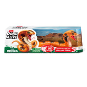 Zuru Toys Robo Alive King Cobra Robotic Moving Snake Toy, 17.5 in, Realistic Snakeskin, Battery-Powered, Ages 3+