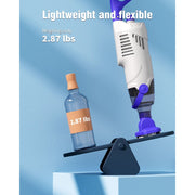 Wuwo Little Shark Pool Vacuum, Cordless Handheld with 60W Motor, 18 Gal/Min Suction, 5000mAh Battery, 1 Hour Runtime, Black