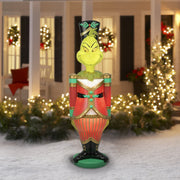 Dr. Seuss' The Grinch 885863 Giant Christmas Nutcracker LED Blow Mold Outdoor Decor, 22.04