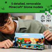 LEGO Minecraft Mini Biomes Building Toy, 797 Pieces, 5 Removable Biomes, 5 Microfigures, Multicolor, 6585531
