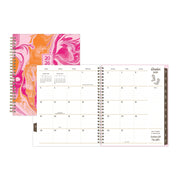 Blue Sky 156023 Jessie James Decker Monthly Weekly Medium Planner, Maia Pink Marble Design, 15-Month October 2025 - December 2026, 7 in x 9 in