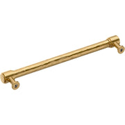 Signature Hardware 489609 Lazzara 12 Inch Center to Center Hammered Appliance Pull, Brushed Gold