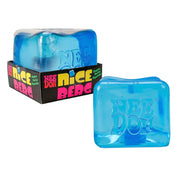 Schylling NeeDoh Niceberg Giant Sensory Squeeze Toy, Iceberg Shape, Blue, 3.25 in Cube