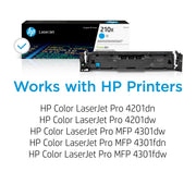 HP 210X Cyan Original LaserJet Toner Cartridge, High Yield, 5,500 Pages, W2101X