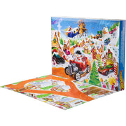 Mattel Hot Wheels 2025 Advent Calendar, 10 Toy Vehicles 1:64 Scale, 14 Winter-Themed Accessories, 10 Ornament Clips, Multicolor, 34 Pieces