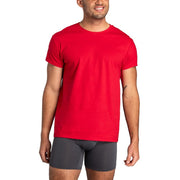 Fruit of the Loom Men's Stay Tucked Crew Neck T-Shirt, Classic Fit, Moisture-Wicking EverSoft Cotton, Assorted Colors, 6 Pack, 2XL, 6P281CX