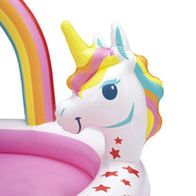 Bluescape Rainbow Unicorn Play Center, Inflatable Pool Game & Toys, Age 2 & Up, Unisex