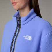 The North Face Fleeski Quarter-Zip Pullover for Ladies - Peak Purple 3D Summit Mesh Print - L