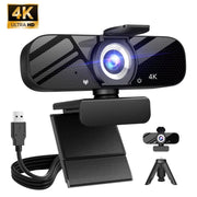 SUPBS TW05FW 4K Webcam for PC, Ultra HD 4K Collaboration and Streaming Webcam, PDAF Autofocus, Noise-Cancelling Mics, Black