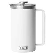 YETI 21071501847 Rambler 34 oz. French Press Coffee Maker, with GroundsControl Filter, White
