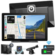 Lieucyst 9'' Wireless Car Touch Portable Car Stereo
