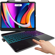typecase KB201T-129BLK-B-B0 iPad Case with Keyboard for iPad Pro 12.9 (6th Gen, 2022), Black