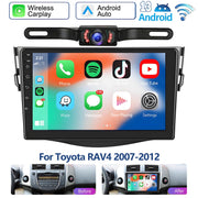 IKASEFU Car Stereo for Toyota RAV4 2007-2012, 9 Inch IPS Touch Screen, Android 13, Wireless & Wired Apple Carplay and Android Auto, Bluetooth, GPS Navigation, FM Radio, 2GB RAM 32GB Storage