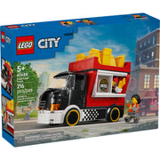LEGO City Fries Food Truck Toy Building Set, 216 Pieces, Multicolor, Ages 5+, Includes 2 Minifigures and Detachable Kiosk, 6585628