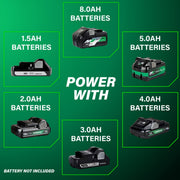 Metabo HPT 18V MultiVolt Cordless Circular Saw, 7-1/4 In, Brushless Motor, 55 Bevel, LED Work Light, Dust Blower, C1807DAQ4M