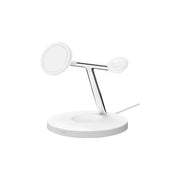 Belkin WIZ009ttWH 3 in 1 Wireless Charger with MagSafe for iPhone 13, iPhone 13 Pro, iPhone 12 and iPhone 12 Pro White