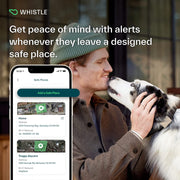 Whistle Switch Smart Collar Kit, GPS Location and Health Tracking, Shadow Black, XS/S for Dogs 5-25 lbs