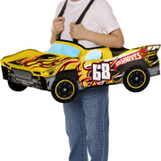 InSpirit Designs 103492BWM Hot Wheels Baja Truck Toddler Costume, Yellow Foam Ride-Along, Adjustable Straps, Racer Cap, Size 3-4T