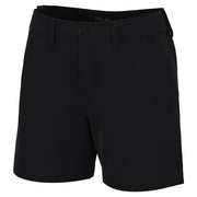 Huk Next Level Knit-Waist Shorts for Ladies - Black - M