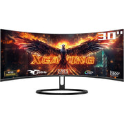 XGaming XGaming-3056XU Curved Gaming Monitor - 30 Inch Ultra Wide, 200Hz WFHD, 1800R, 2560x1080p