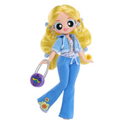 L.O.L. Surprise OMG The Powerpuff Girls Doll, Bubbles, Articulated Fashion Figure with Removable Outfit and Accessories, Brown Hair