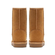 Bruno Marc Men's Winter Boots, Suede Upper with 17mm Faux Fur Lining, Slip-Resistant TPR Outsole, Chestnut, Size 8, BMUMSB2501