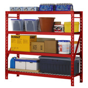 Edsal 440829 4 Level Welded Storage Rack with Adjustable Wire Shelves