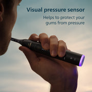 Philips Sonicare 7100 Series Electric Toothbrush, Next-Generation Sonicare Technology, Pressure Sensor, 12 Brushing Settings, Smartimer, Brushpacer, 21-Day Runtime, Travel Case, Black, HX7421/06