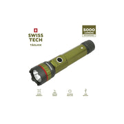 Swiss Tech 88034 Tglich 5000 Lumen LED Rechargeable Flashlight IP67 Waterproof with Magnet