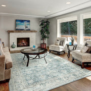 Lahome 8x10 Farmhouse Washable Rug Indoor, Non Slip Large Rugs for Livng Room - Soft Ultra