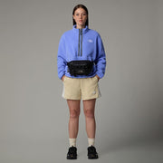 The North Face Fleeski Quarter-Zip Pullover for Ladies - Peak Purple 3D Summit Mesh Print - L