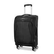 American Tourister 4 Kix 3.0 Carry-On Softside Expandable Luggage with 360-Degree Dual Spinner Wheels, Black, 23.5 in, 158585-1041