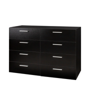 YABEY Ktaxon Bedroom Dresser with 8 Drawers, Black