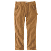 Carhartt Men's Relaxed Straight Rugged Flex Duck Dungaree Pants, Brown, 44W x 30L, 103279