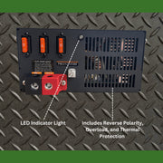 Fieldstone Products PowerMax PM3 75LK RV Power Converter, 12 Volt 75 Amp, 3 Stage Smart Charging, Lithium Compatible, Black or Grey