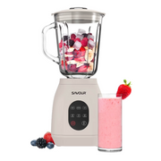 Tzumi 30810 500W Touchscreen Smoothie Blender 50oz Ice Crushing Countertop Blender for Smoothies, Sauces, Cocktails and More, Gray